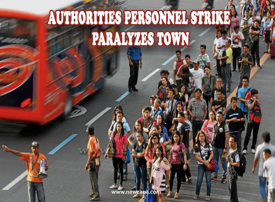 Authorities Personnel Strike Paralyzes Town